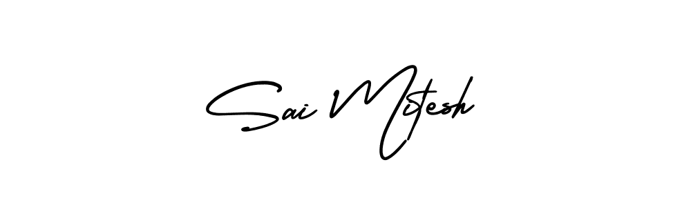 Similarly AmerikaSignatureDemo-Regular is the best handwritten signature design. Signature creator online .You can use it as an online autograph creator for name Sai Mitesh. Sai Mitesh signature style 3 images and pictures png