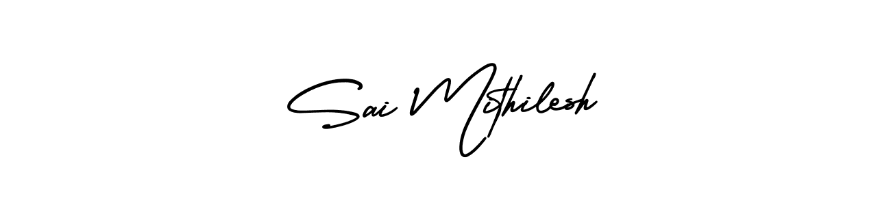 AmerikaSignatureDemo-Regular is a professional signature style that is perfect for those who want to add a touch of class to their signature. It is also a great choice for those who want to make their signature more unique. Get Sai Mithilesh name to fancy signature for free. Sai Mithilesh signature style 3 images and pictures png