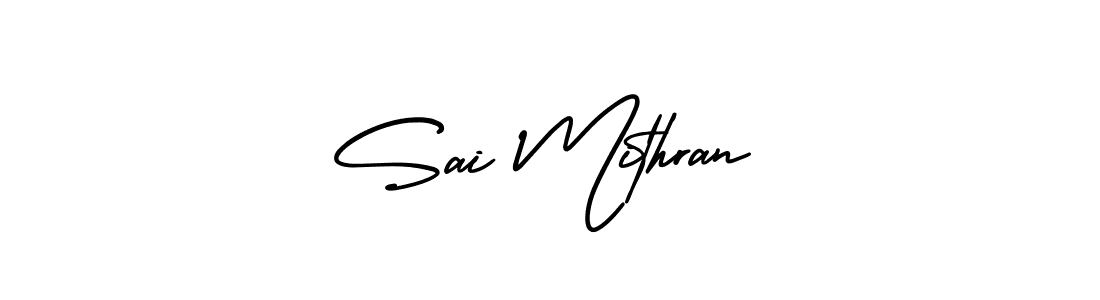 Make a beautiful signature design for name Sai Mithran. With this signature (AmerikaSignatureDemo-Regular) style, you can create a handwritten signature for free. Sai Mithran signature style 3 images and pictures png