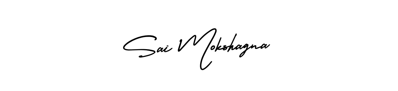 Make a beautiful signature design for name Sai Mokshagna. With this signature (AmerikaSignatureDemo-Regular) style, you can create a handwritten signature for free. Sai Mokshagna signature style 3 images and pictures png