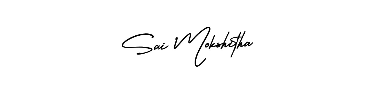 How to Draw Sai Mokshitha signature style? AmerikaSignatureDemo-Regular is a latest design signature styles for name Sai Mokshitha. Sai Mokshitha signature style 3 images and pictures png