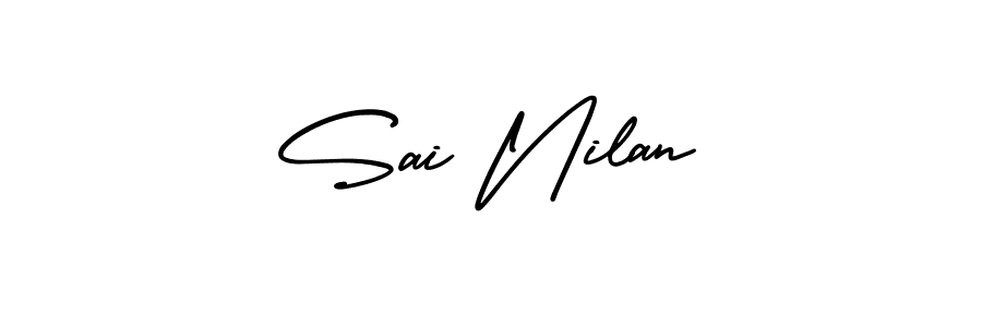 It looks lik you need a new signature style for name Sai Nilan. Design unique handwritten (AmerikaSignatureDemo-Regular) signature with our free signature maker in just a few clicks. Sai Nilan signature style 3 images and pictures png