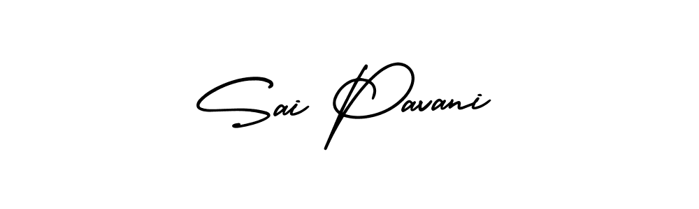 Create a beautiful signature design for name Sai Pavani. With this signature (AmerikaSignatureDemo-Regular) fonts, you can make a handwritten signature for free. Sai Pavani signature style 3 images and pictures png