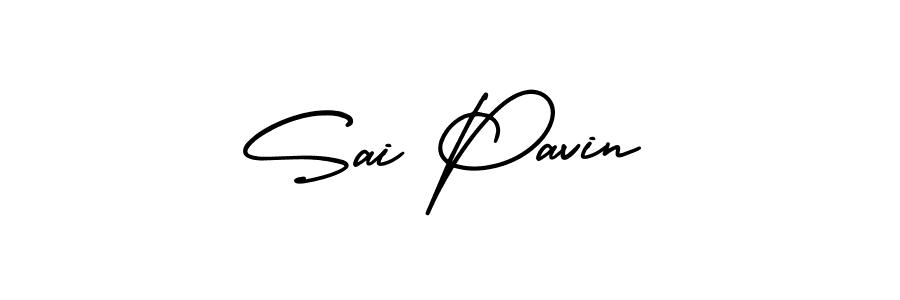 Design your own signature with our free online signature maker. With this signature software, you can create a handwritten (AmerikaSignatureDemo-Regular) signature for name Sai Pavin. Sai Pavin signature style 3 images and pictures png