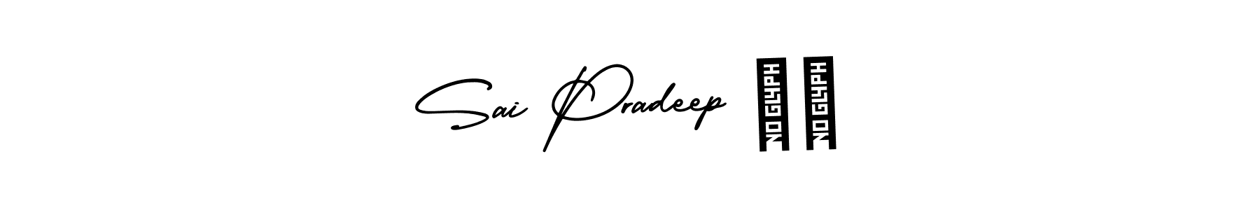 How to Draw Sai Pradeep ❤️ signature style? AmerikaSignatureDemo-Regular is a latest design signature styles for name Sai Pradeep ❤️. Sai Pradeep ❤️ signature style 3 images and pictures png