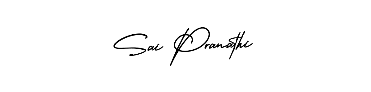 Design your own signature with our free online signature maker. With this signature software, you can create a handwritten (AmerikaSignatureDemo-Regular) signature for name Sai Pranathi. Sai Pranathi signature style 3 images and pictures png