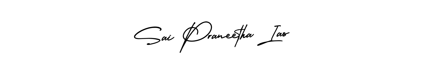 It looks lik you need a new signature style for name Sai Praneetha Ias. Design unique handwritten (AmerikaSignatureDemo-Regular) signature with our free signature maker in just a few clicks. Sai Praneetha Ias signature style 3 images and pictures png