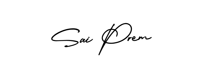 How to make Sai Prem name signature. Use AmerikaSignatureDemo-Regular style for creating short signs online. This is the latest handwritten sign. Sai Prem signature style 3 images and pictures png