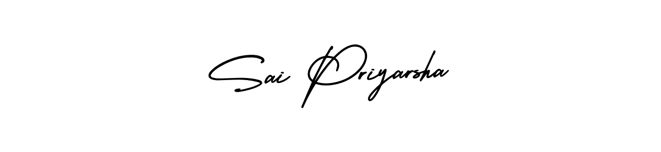 The best way (AmerikaSignatureDemo-Regular) to make a short signature is to pick only two or three words in your name. The name Sai Priyarsha include a total of six letters. For converting this name. Sai Priyarsha signature style 3 images and pictures png