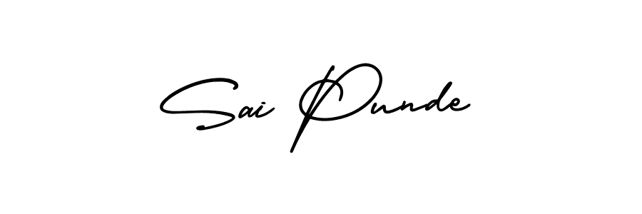 It looks lik you need a new signature style for name Sai Punde. Design unique handwritten (AmerikaSignatureDemo-Regular) signature with our free signature maker in just a few clicks. Sai Punde signature style 3 images and pictures png