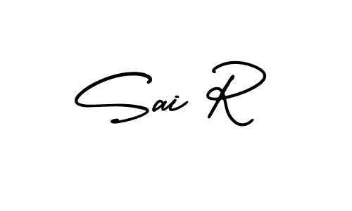 It looks lik you need a new signature style for name Sai R. Design unique handwritten (AmerikaSignatureDemo-Regular) signature with our free signature maker in just a few clicks. Sai R signature style 3 images and pictures png