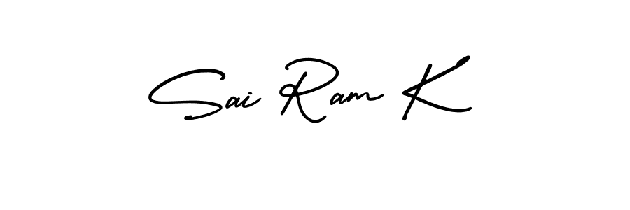 Sai Ram K stylish signature style. Best Handwritten Sign (AmerikaSignatureDemo-Regular) for my name. Handwritten Signature Collection Ideas for my name Sai Ram K. Sai Ram K signature style 3 images and pictures png