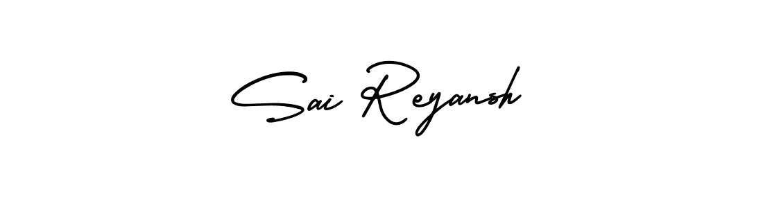 Use a signature maker to create a handwritten signature online. With this signature software, you can design (AmerikaSignatureDemo-Regular) your own signature for name Sai Reyansh. Sai Reyansh signature style 3 images and pictures png