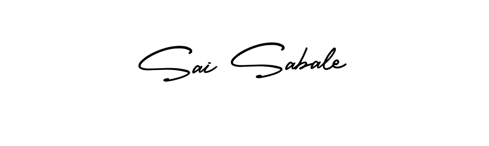 Sai Sabale stylish signature style. Best Handwritten Sign (AmerikaSignatureDemo-Regular) for my name. Handwritten Signature Collection Ideas for my name Sai Sabale. Sai Sabale signature style 3 images and pictures png