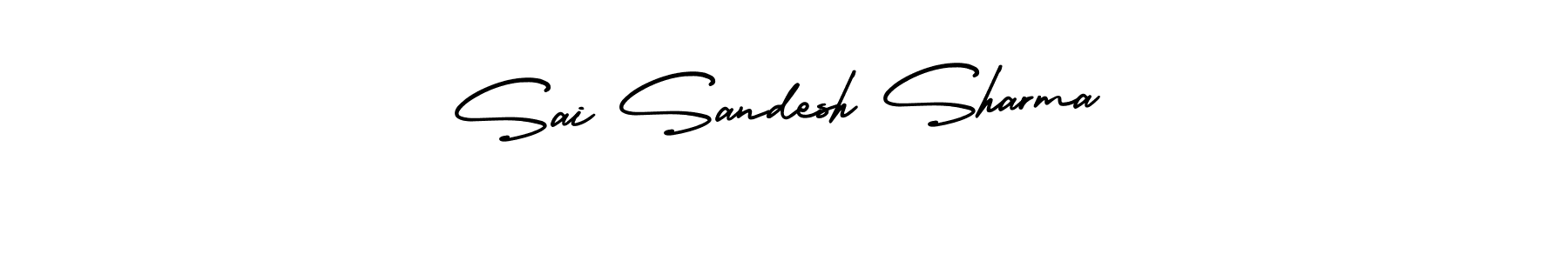 Design your own signature with our free online signature maker. With this signature software, you can create a handwritten (AmerikaSignatureDemo-Regular) signature for name Sai Sandesh Sharma. Sai Sandesh Sharma signature style 3 images and pictures png