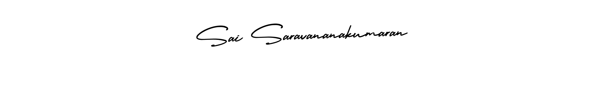 This is the best signature style for the Sai Saravananakumaran name. Also you like these signature font (AmerikaSignatureDemo-Regular). Mix name signature. Sai Saravananakumaran signature style 3 images and pictures png