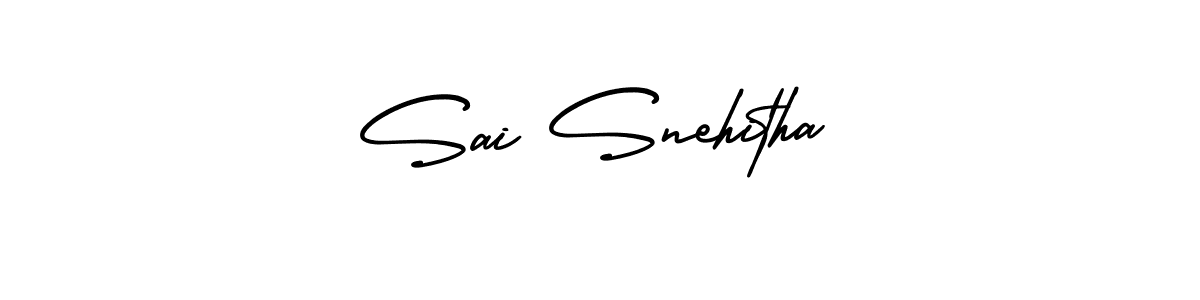 How to make Sai Snehitha signature? AmerikaSignatureDemo-Regular is a professional autograph style. Create handwritten signature for Sai Snehitha name. Sai Snehitha signature style 3 images and pictures png