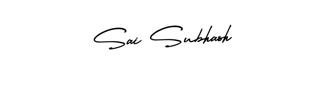 Make a beautiful signature design for name Sai Subhash. With this signature (AmerikaSignatureDemo-Regular) style, you can create a handwritten signature for free. Sai Subhash signature style 3 images and pictures png