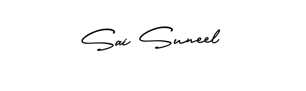 Also we have Sai Suneel name is the best signature style. Create professional handwritten signature collection using AmerikaSignatureDemo-Regular autograph style. Sai Suneel signature style 3 images and pictures png