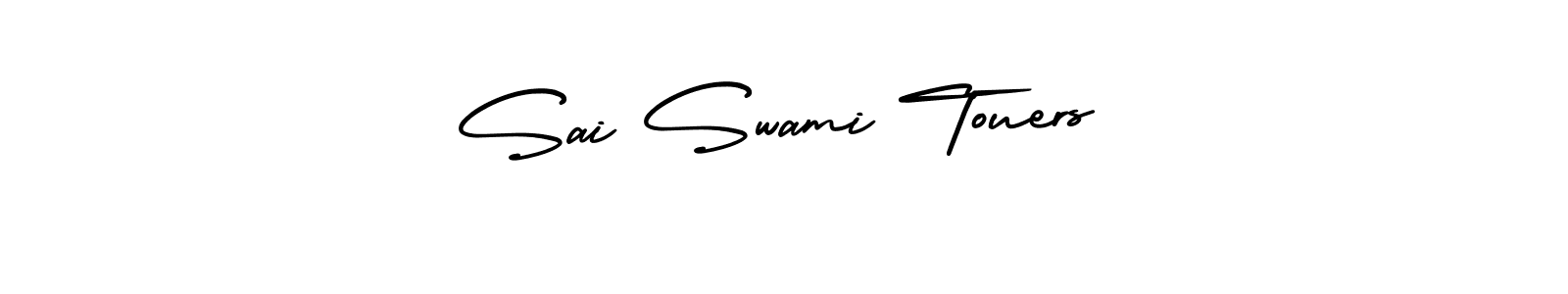 Create a beautiful signature design for name Sai Swami Touers. With this signature (AmerikaSignatureDemo-Regular) fonts, you can make a handwritten signature for free. Sai Swami Touers signature style 3 images and pictures png