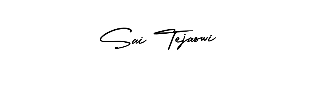 It looks lik you need a new signature style for name Sai Tejaswi. Design unique handwritten (AmerikaSignatureDemo-Regular) signature with our free signature maker in just a few clicks. Sai Tejaswi signature style 3 images and pictures png