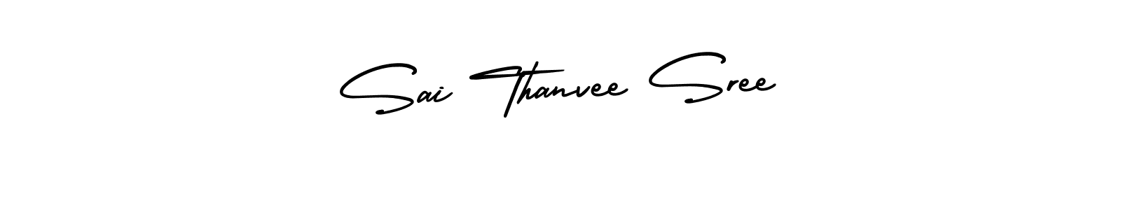 Sai Thanvee Sree stylish signature style. Best Handwritten Sign (AmerikaSignatureDemo-Regular) for my name. Handwritten Signature Collection Ideas for my name Sai Thanvee Sree. Sai Thanvee Sree signature style 3 images and pictures png