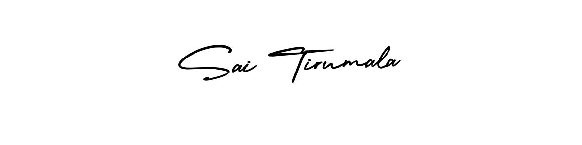The best way (AmerikaSignatureDemo-Regular) to make a short signature is to pick only two or three words in your name. The name Sai Tirumala include a total of six letters. For converting this name. Sai Tirumala signature style 3 images and pictures png