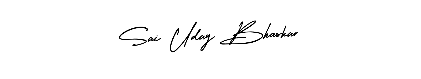 You should practise on your own different ways (AmerikaSignatureDemo-Regular) to write your name (Sai Uday Bhaskar) in signature. don't let someone else do it for you. Sai Uday Bhaskar signature style 3 images and pictures png
