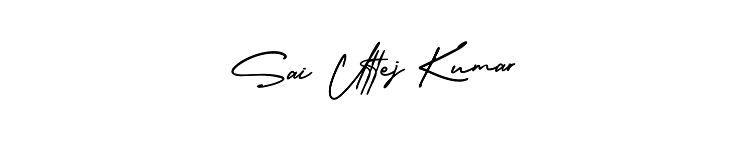 Make a beautiful signature design for name Sai Uttej Kumar. With this signature (AmerikaSignatureDemo-Regular) style, you can create a handwritten signature for free. Sai Uttej Kumar signature style 3 images and pictures png
