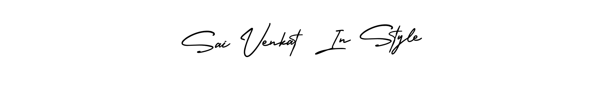 How to make Sai Venkat  In Style name signature. Use AmerikaSignatureDemo-Regular style for creating short signs online. This is the latest handwritten sign. Sai Venkat  In Style signature style 3 images and pictures png
