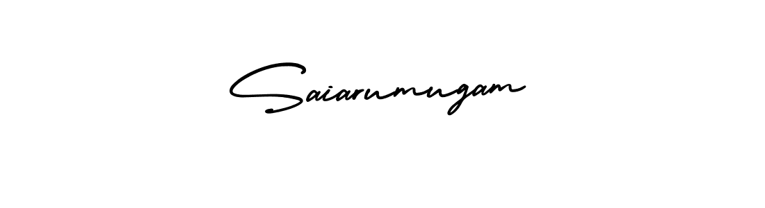 How to make Saiarumugam signature? AmerikaSignatureDemo-Regular is a professional autograph style. Create handwritten signature for Saiarumugam name. Saiarumugam signature style 3 images and pictures png