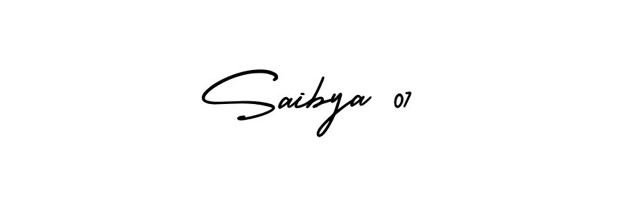 How to make Saibya 07 signature? AmerikaSignatureDemo-Regular is a professional autograph style. Create handwritten signature for Saibya 07 name. Saibya 07 signature style 3 images and pictures png