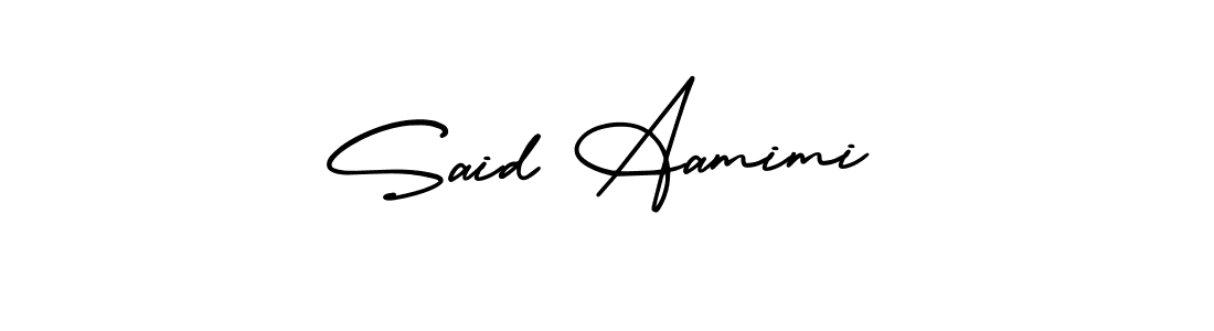 How to make Said Aamimi signature? AmerikaSignatureDemo-Regular is a professional autograph style. Create handwritten signature for Said Aamimi name. Said Aamimi signature style 3 images and pictures png