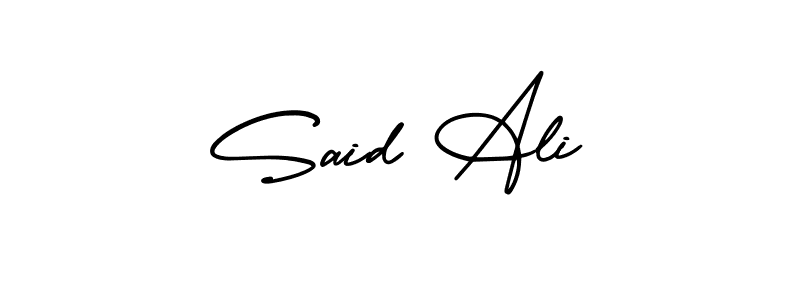 Create a beautiful signature design for name Said Ali. With this signature (AmerikaSignatureDemo-Regular) fonts, you can make a handwritten signature for free. Said Ali signature style 3 images and pictures png