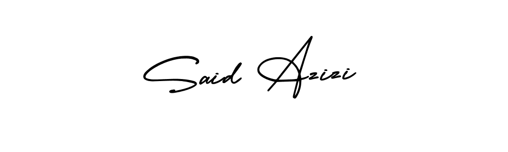 Said Azizi stylish signature style. Best Handwritten Sign (AmerikaSignatureDemo-Regular) for my name. Handwritten Signature Collection Ideas for my name Said Azizi. Said Azizi signature style 3 images and pictures png