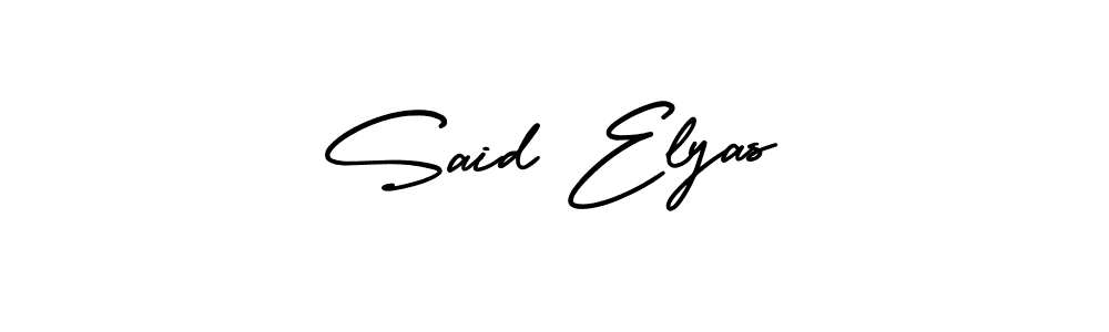 Design your own signature with our free online signature maker. With this signature software, you can create a handwritten (AmerikaSignatureDemo-Regular) signature for name Said Elyas. Said Elyas signature style 3 images and pictures png