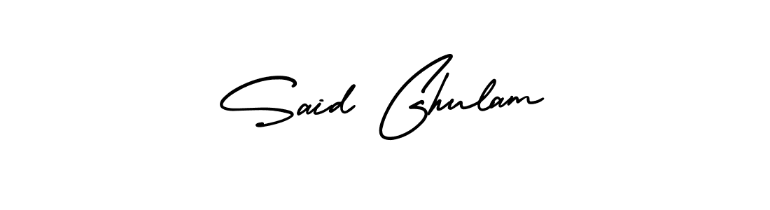 Make a short Said Ghulam signature style. Manage your documents anywhere anytime using AmerikaSignatureDemo-Regular. Create and add eSignatures, submit forms, share and send files easily. Said Ghulam signature style 3 images and pictures png
