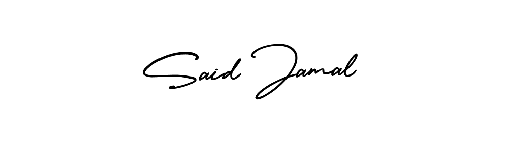 This is the best signature style for the Said Jamal name. Also you like these signature font (AmerikaSignatureDemo-Regular). Mix name signature. Said Jamal signature style 3 images and pictures png