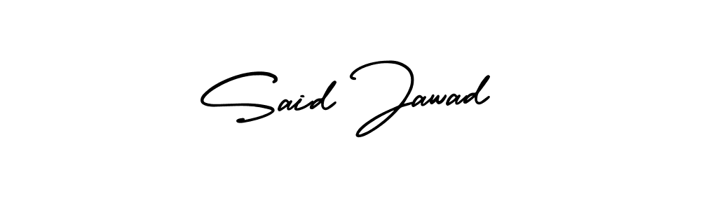 Make a short Said Jawad signature style. Manage your documents anywhere anytime using AmerikaSignatureDemo-Regular. Create and add eSignatures, submit forms, share and send files easily. Said Jawad signature style 3 images and pictures png