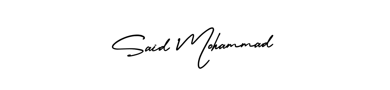 Similarly AmerikaSignatureDemo-Regular is the best handwritten signature design. Signature creator online .You can use it as an online autograph creator for name Said Mohammad. Said Mohammad signature style 3 images and pictures png