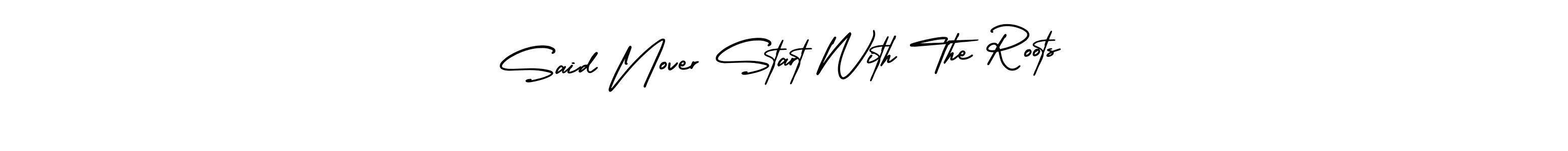 Make a short Said Nover Start With The Roots signature style. Manage your documents anywhere anytime using AmerikaSignatureDemo-Regular. Create and add eSignatures, submit forms, share and send files easily. Said Nover Start With The Roots signature style 3 images and pictures png