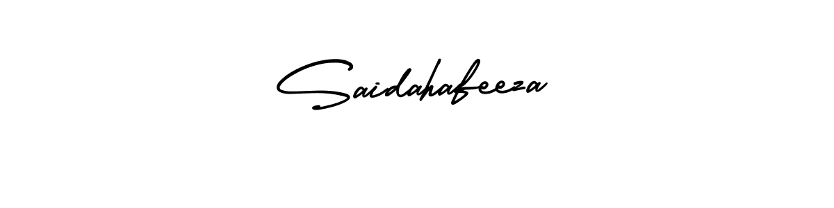 Similarly AmerikaSignatureDemo-Regular is the best handwritten signature design. Signature creator online .You can use it as an online autograph creator for name Saidahafeeza. Saidahafeeza signature style 3 images and pictures png