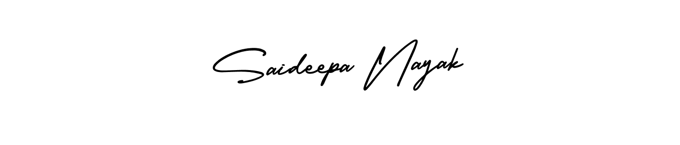 Create a beautiful signature design for name Saideepa Nayak. With this signature (AmerikaSignatureDemo-Regular) fonts, you can make a handwritten signature for free. Saideepa Nayak signature style 3 images and pictures png