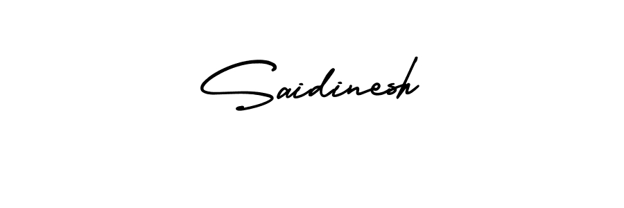 How to make Saidinesh signature? AmerikaSignatureDemo-Regular is a professional autograph style. Create handwritten signature for Saidinesh name. Saidinesh signature style 3 images and pictures png