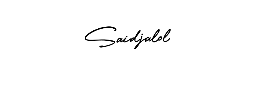 Make a beautiful signature design for name Saidjalol. With this signature (AmerikaSignatureDemo-Regular) style, you can create a handwritten signature for free. Saidjalol signature style 3 images and pictures png