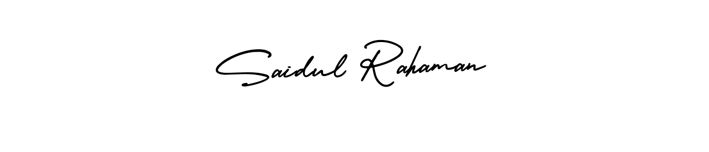 It looks lik you need a new signature style for name Saidul Rahaman. Design unique handwritten (AmerikaSignatureDemo-Regular) signature with our free signature maker in just a few clicks. Saidul Rahaman signature style 3 images and pictures png