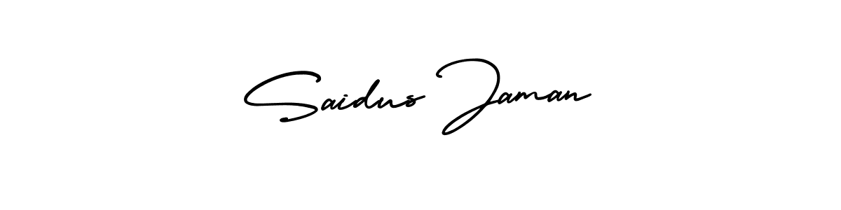 Make a beautiful signature design for name Saidus Jaman. Use this online signature maker to create a handwritten signature for free. Saidus Jaman signature style 3 images and pictures png