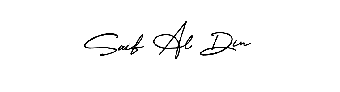 Design your own signature with our free online signature maker. With this signature software, you can create a handwritten (AmerikaSignatureDemo-Regular) signature for name Saif Al Din. Saif Al Din signature style 3 images and pictures png