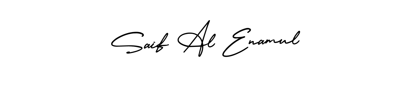 How to make Saif Al Enamul name signature. Use AmerikaSignatureDemo-Regular style for creating short signs online. This is the latest handwritten sign. Saif Al Enamul signature style 3 images and pictures png