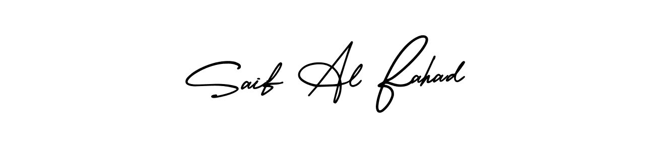 How to make Saif Al Fahad name signature. Use AmerikaSignatureDemo-Regular style for creating short signs online. This is the latest handwritten sign. Saif Al Fahad signature style 3 images and pictures png